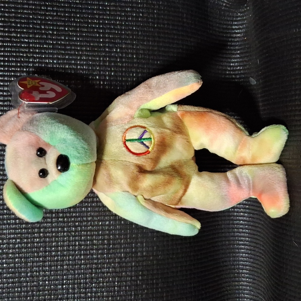 A 1991 Ty Beanie Baby Peace Bear